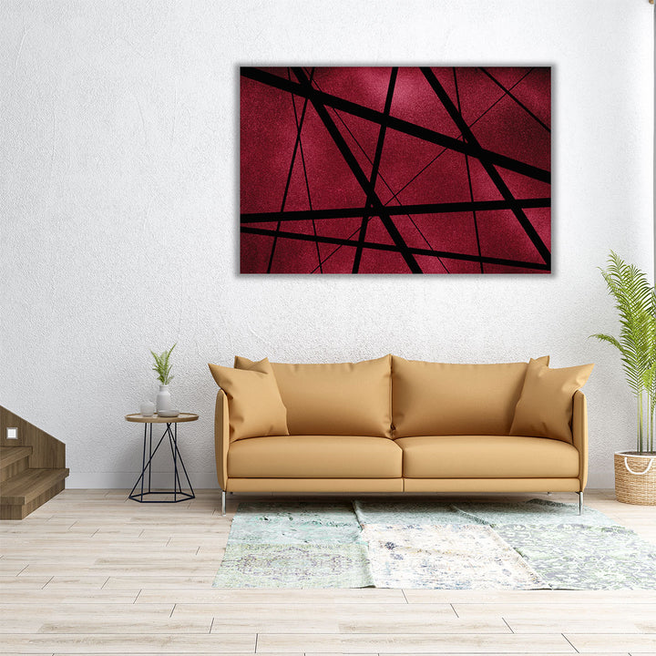 modern corridor art – clean geometric composition