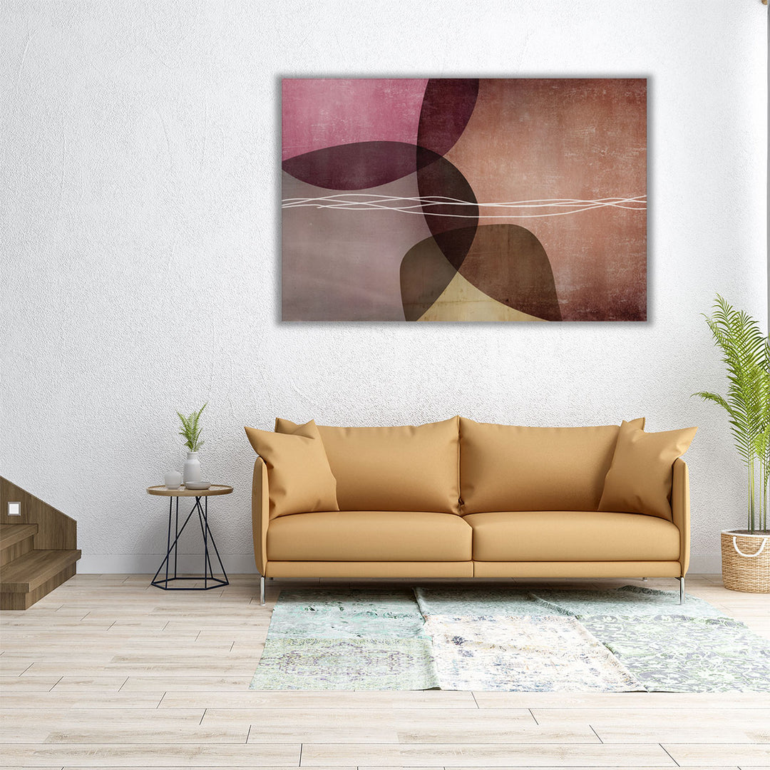 24x16 hallway canvas brown neutral abstract