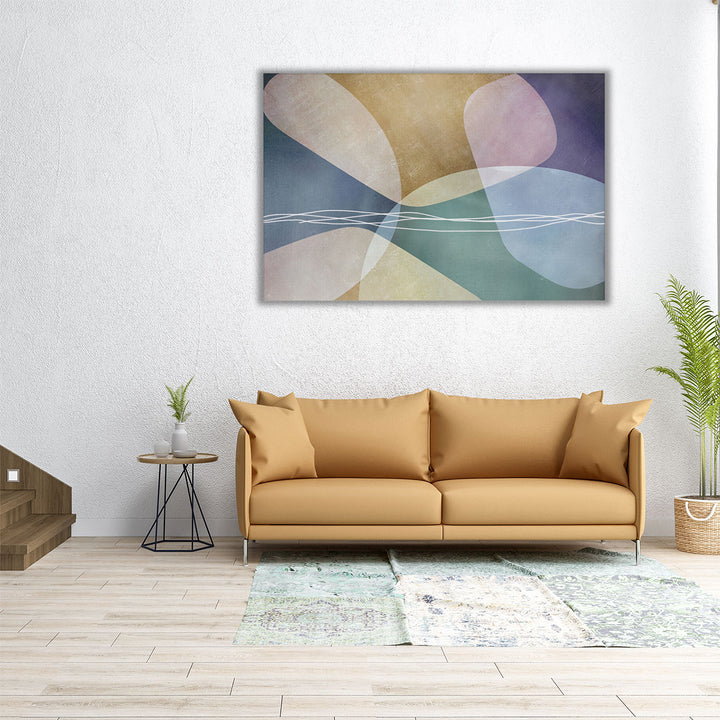 24x16 geometric art framed canvas print