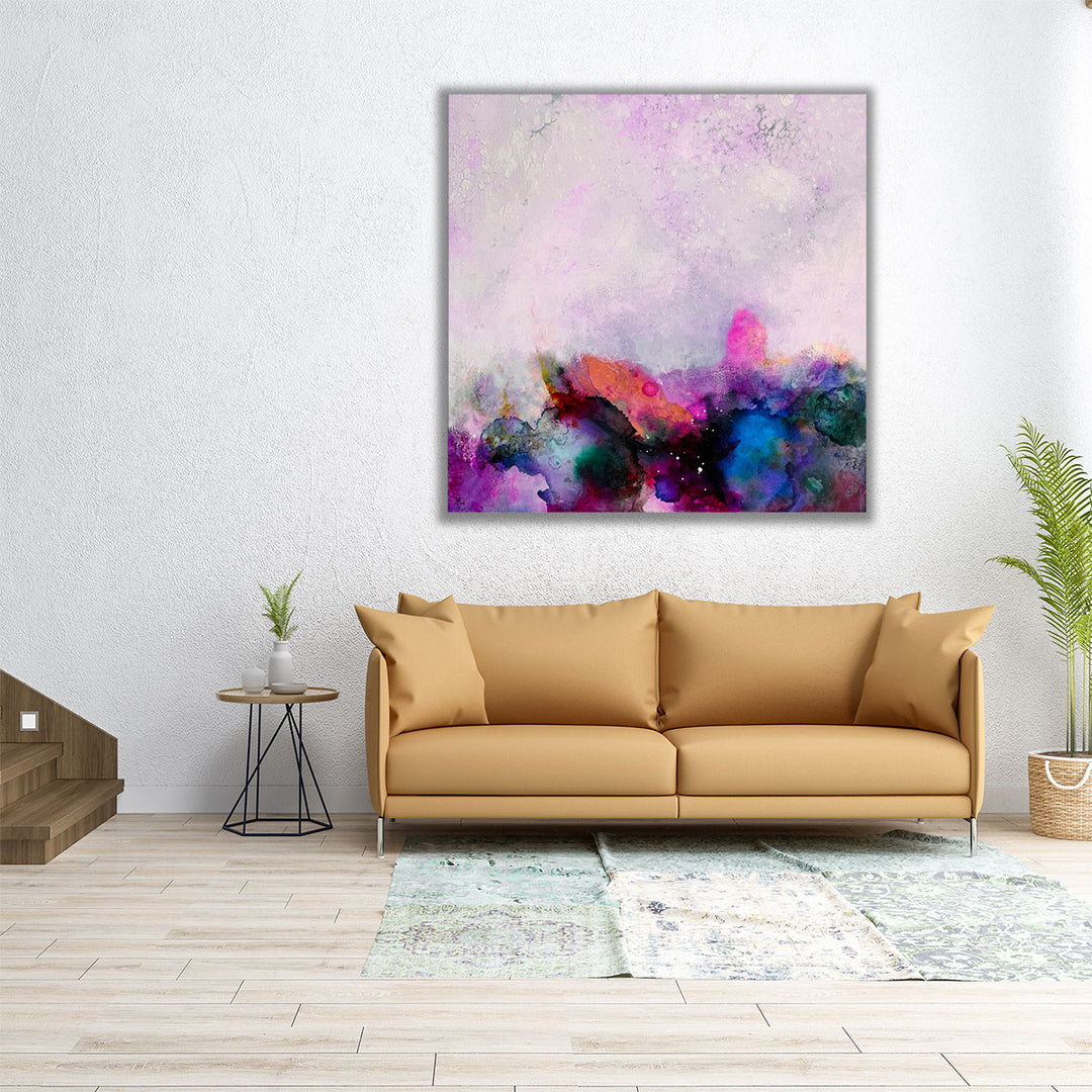 24x24 watercolor sea canvas print