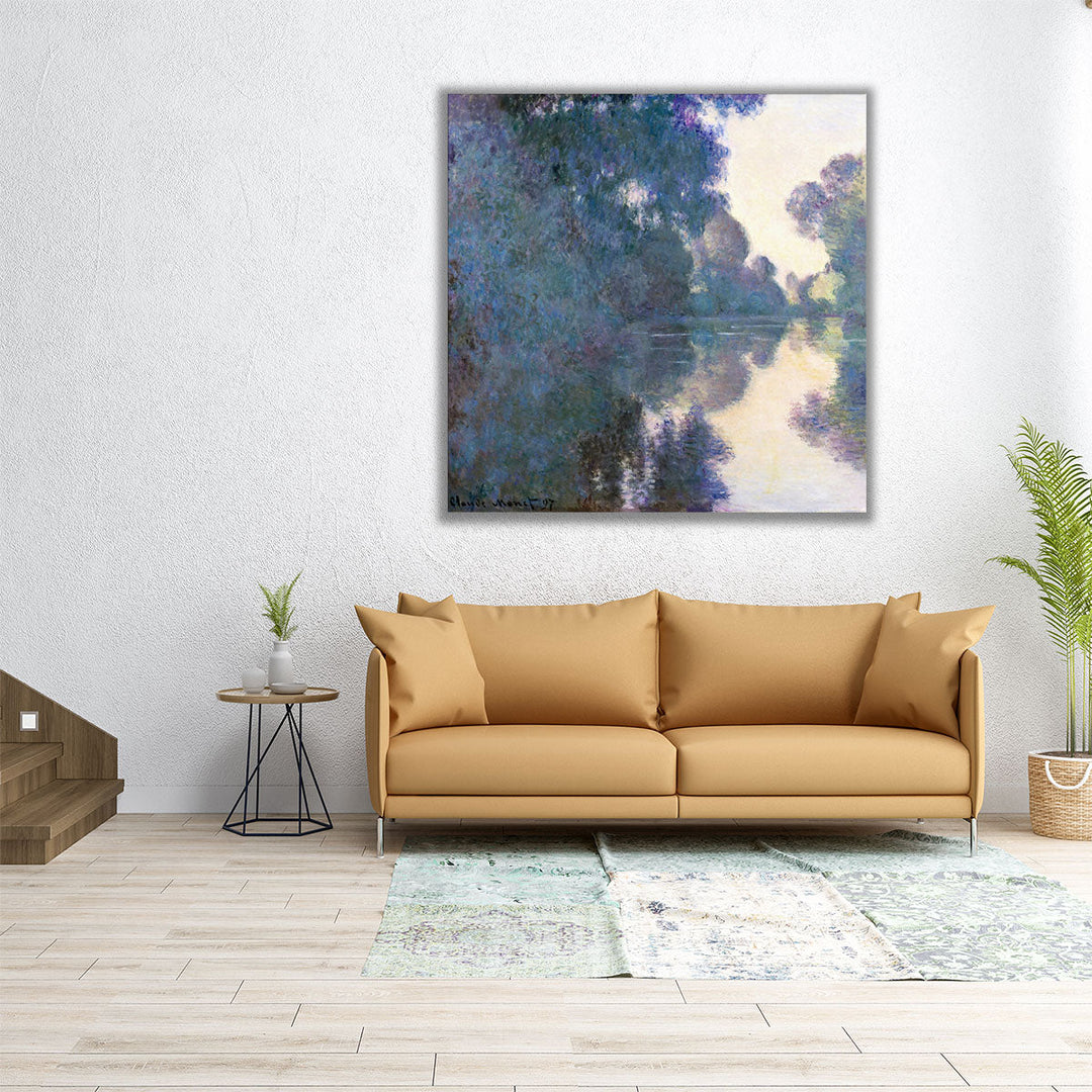 Morning on the Seine near Giverny, 1897 - Canvas Print Wall Art