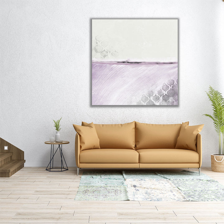 abstract purple stroke on white
