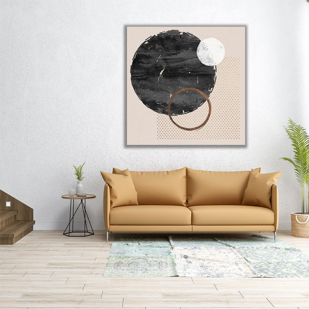 30×30 wrapped canvas modern circle abstract print