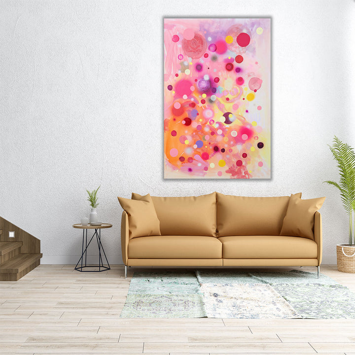 24x36 canvas art colorful watercolor design