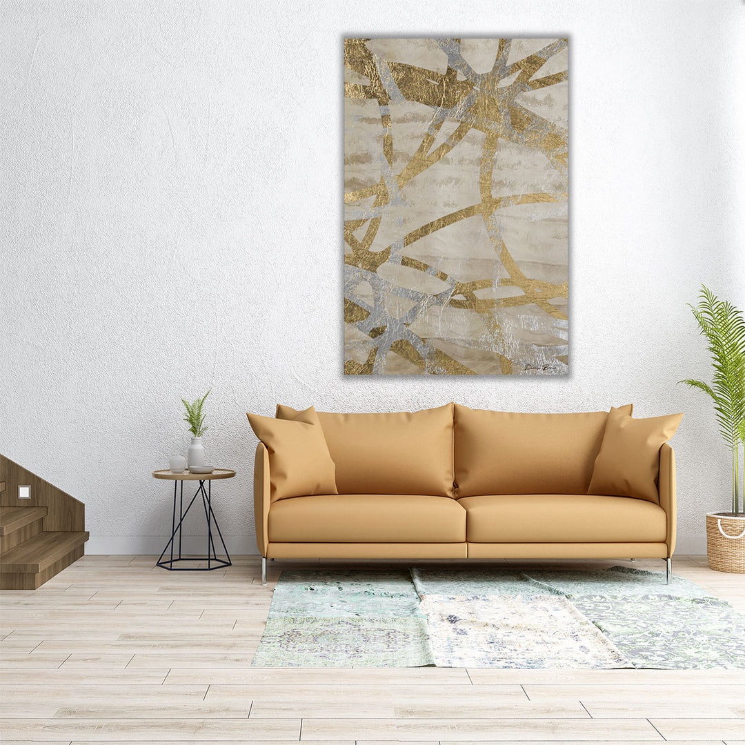 Golden and Silver Rings - Canvas Print Wall Art