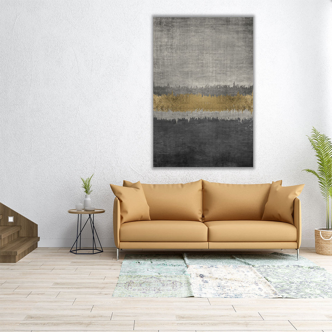 32×48 living room gray abstract canvas print