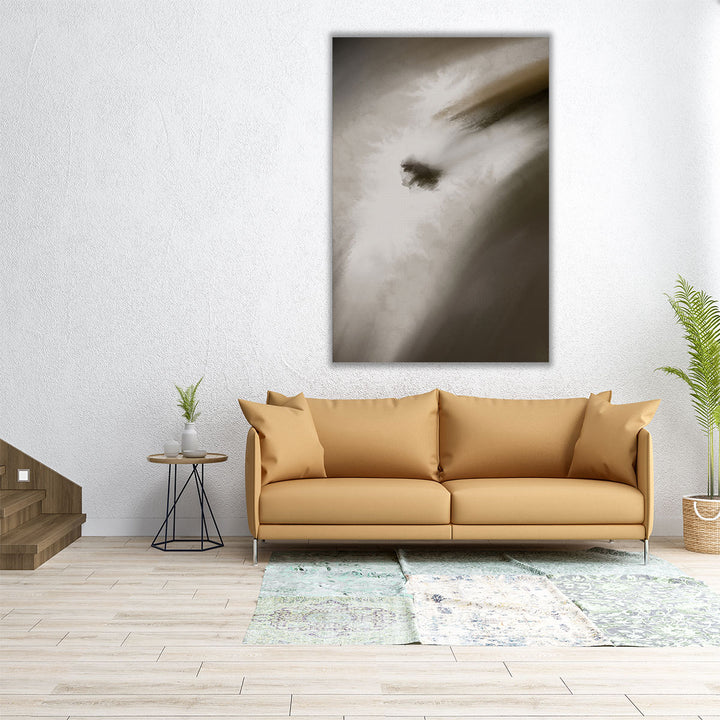 hallway artwork – understated grey abstraction