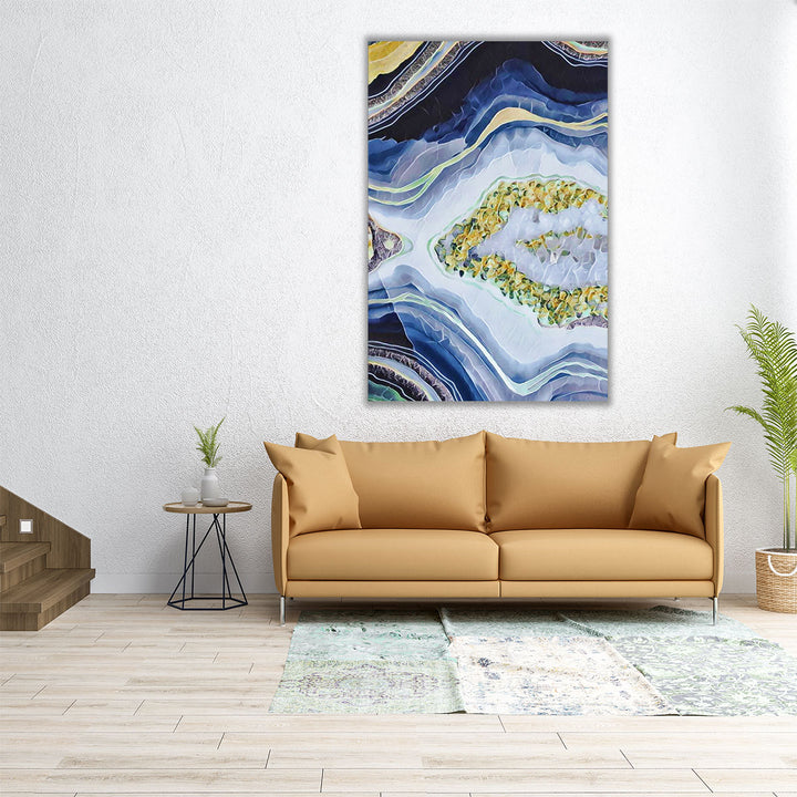 20x30 canvas framed geode marble print