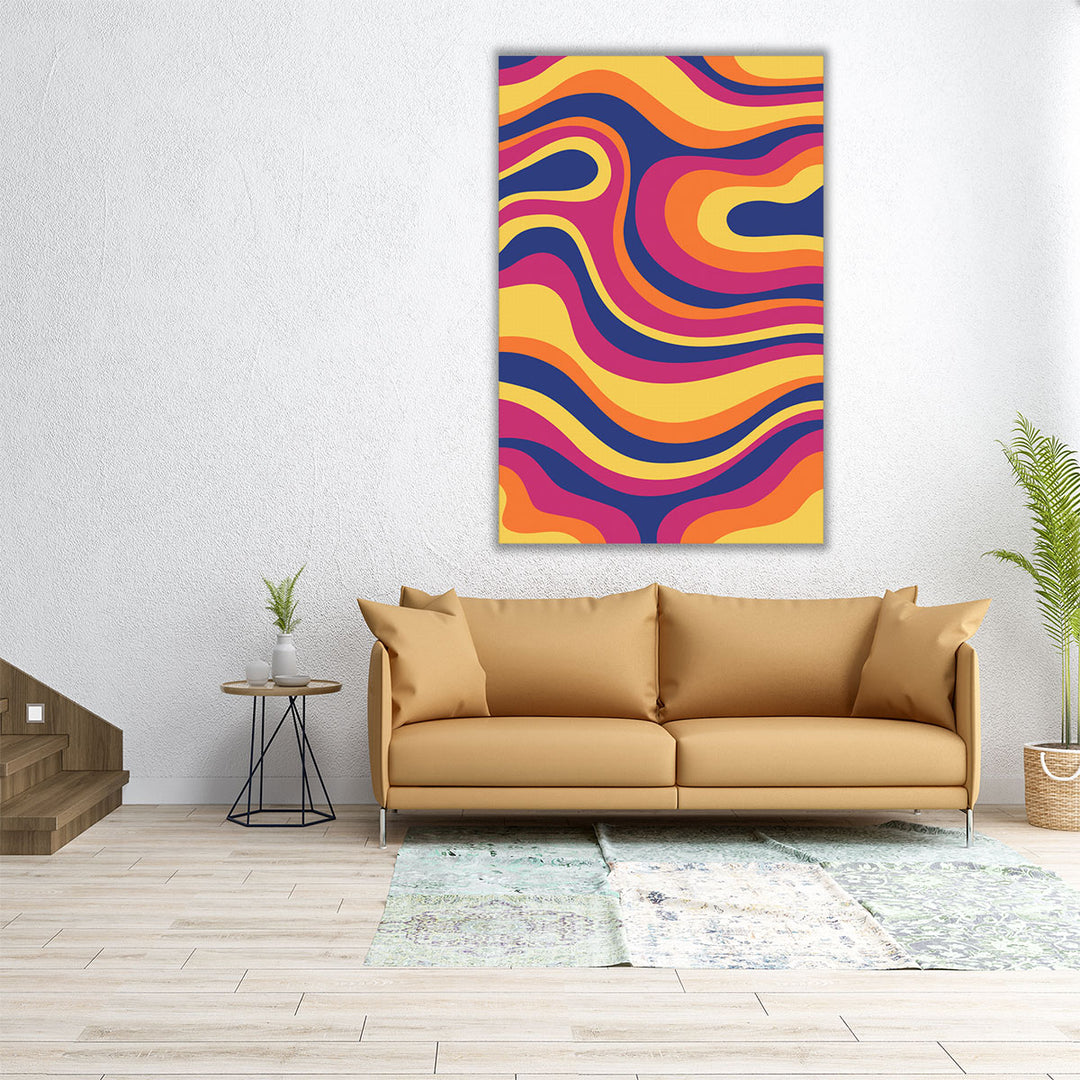 40x60 Wall Art – large colorful modern canvas piece