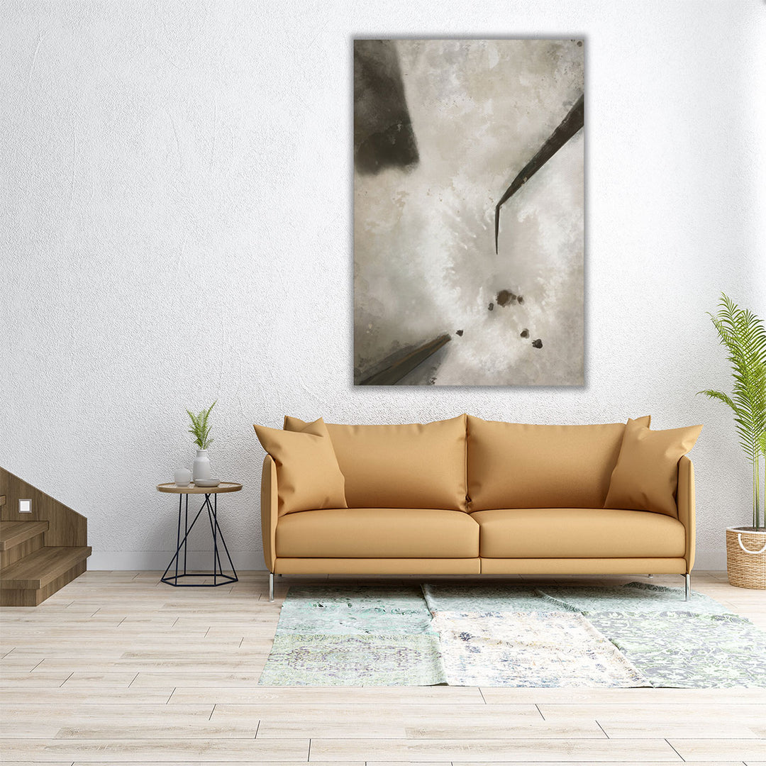 Living room abstract neutral gallery canvas