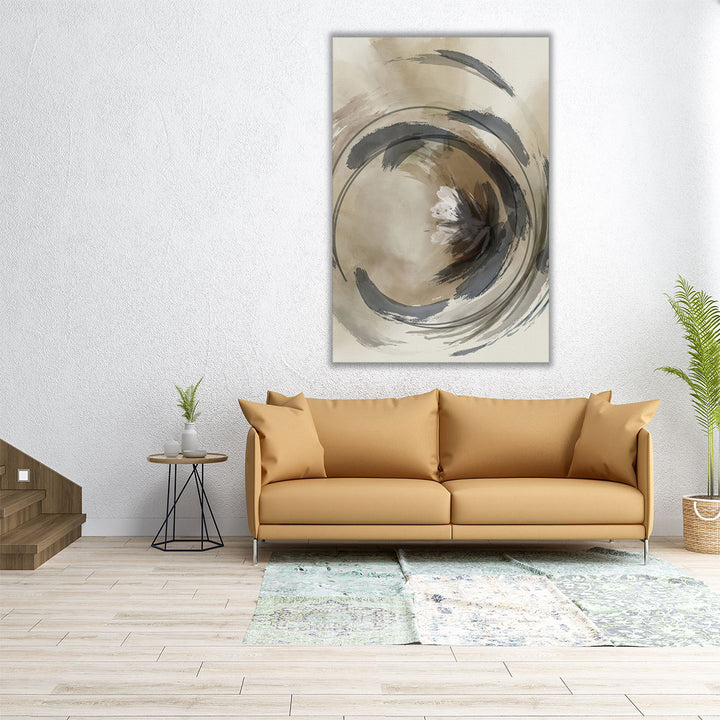 Neutral brown living decor canvas art