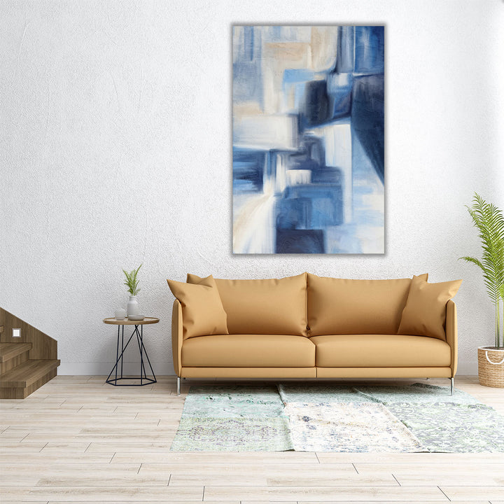 Oversized abstract wall art for modern interiors