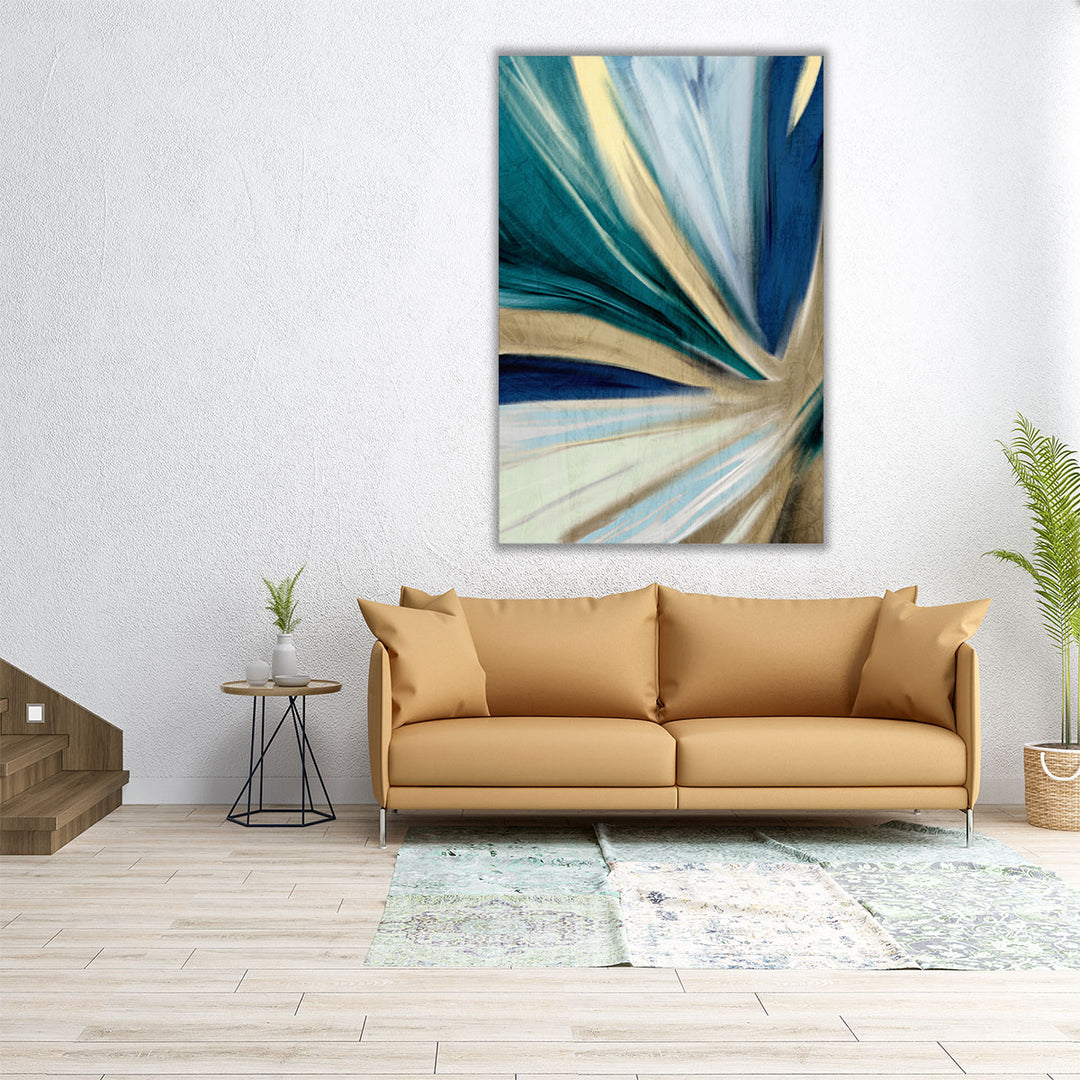 24x36 wrapped canvas blue abstract print