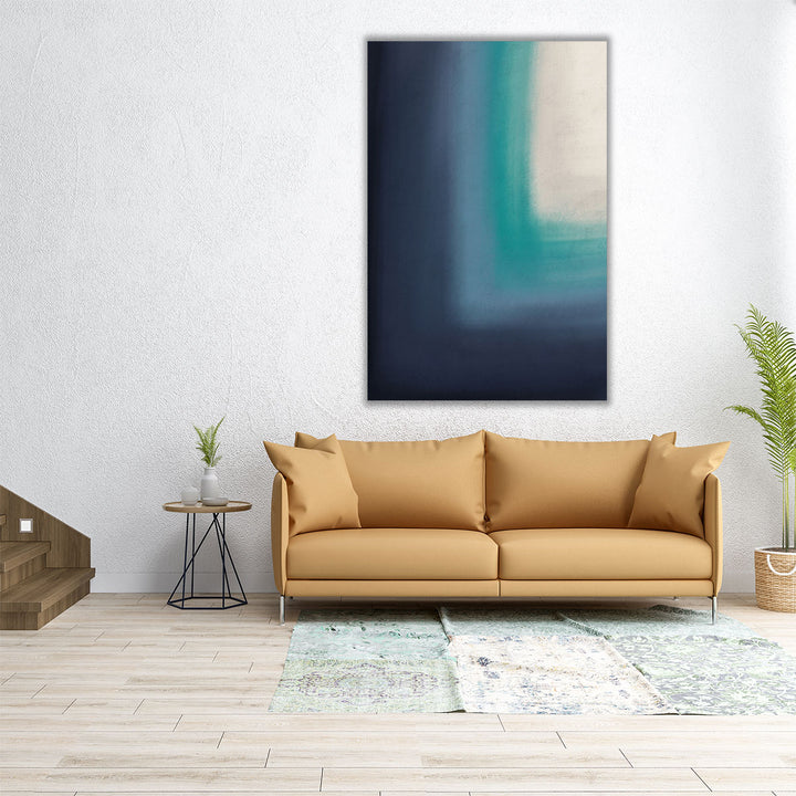 24x36 gradient abstract blue canvas print