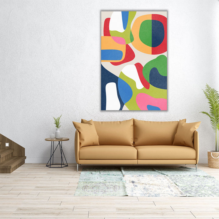 24x36 canvas art colorful geometric design