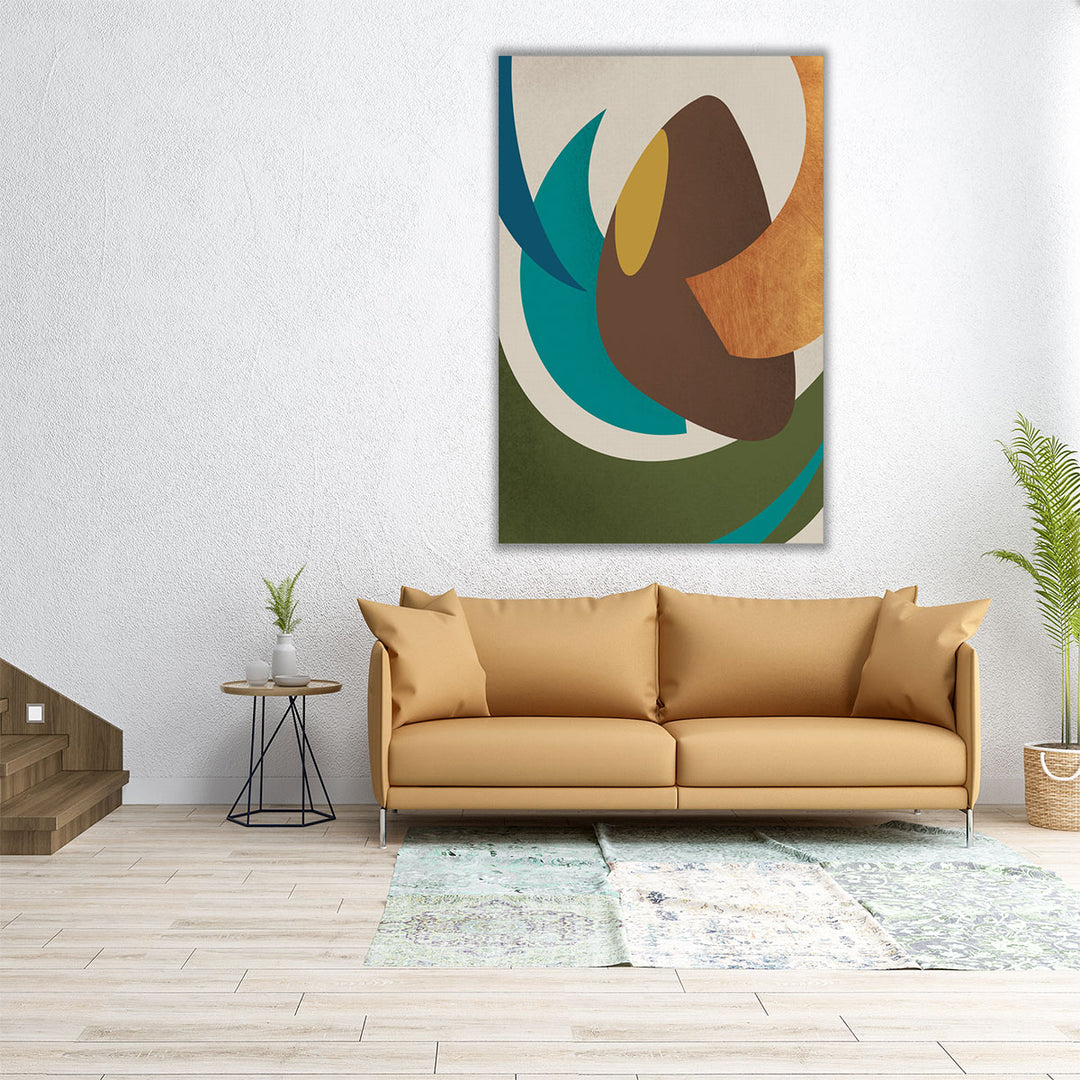 24x36 wrapped canvas abstract geometric design