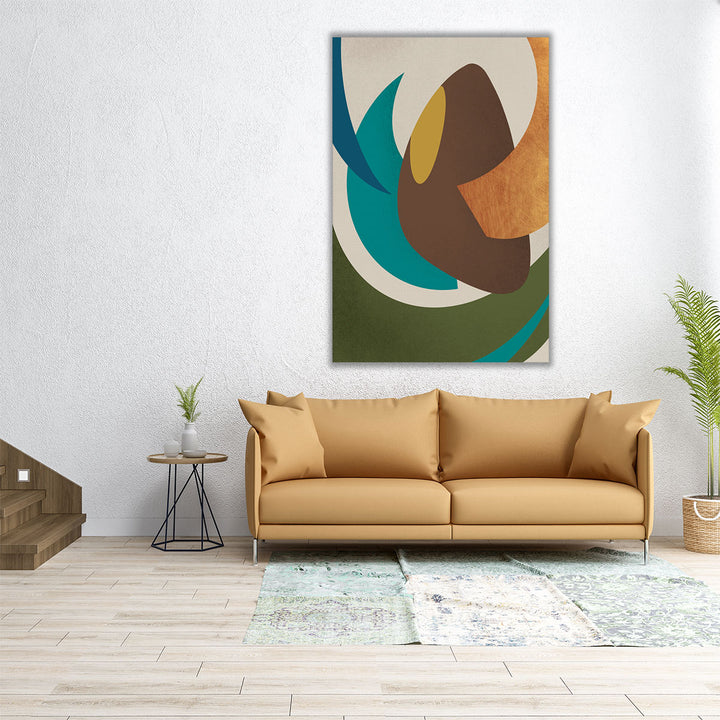 24x36 wrapped canvas abstract geometric design