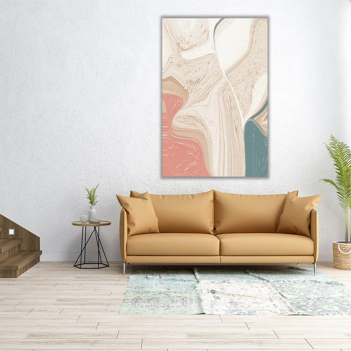 24x36 canvas art beige meditation print