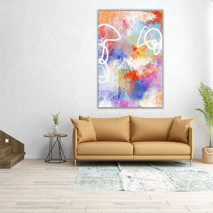 24x36 canvas art colorful modern living room