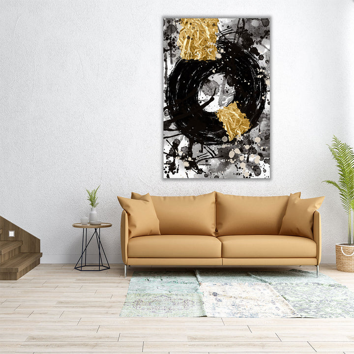 24x36 office wall art bold monochrome canvas