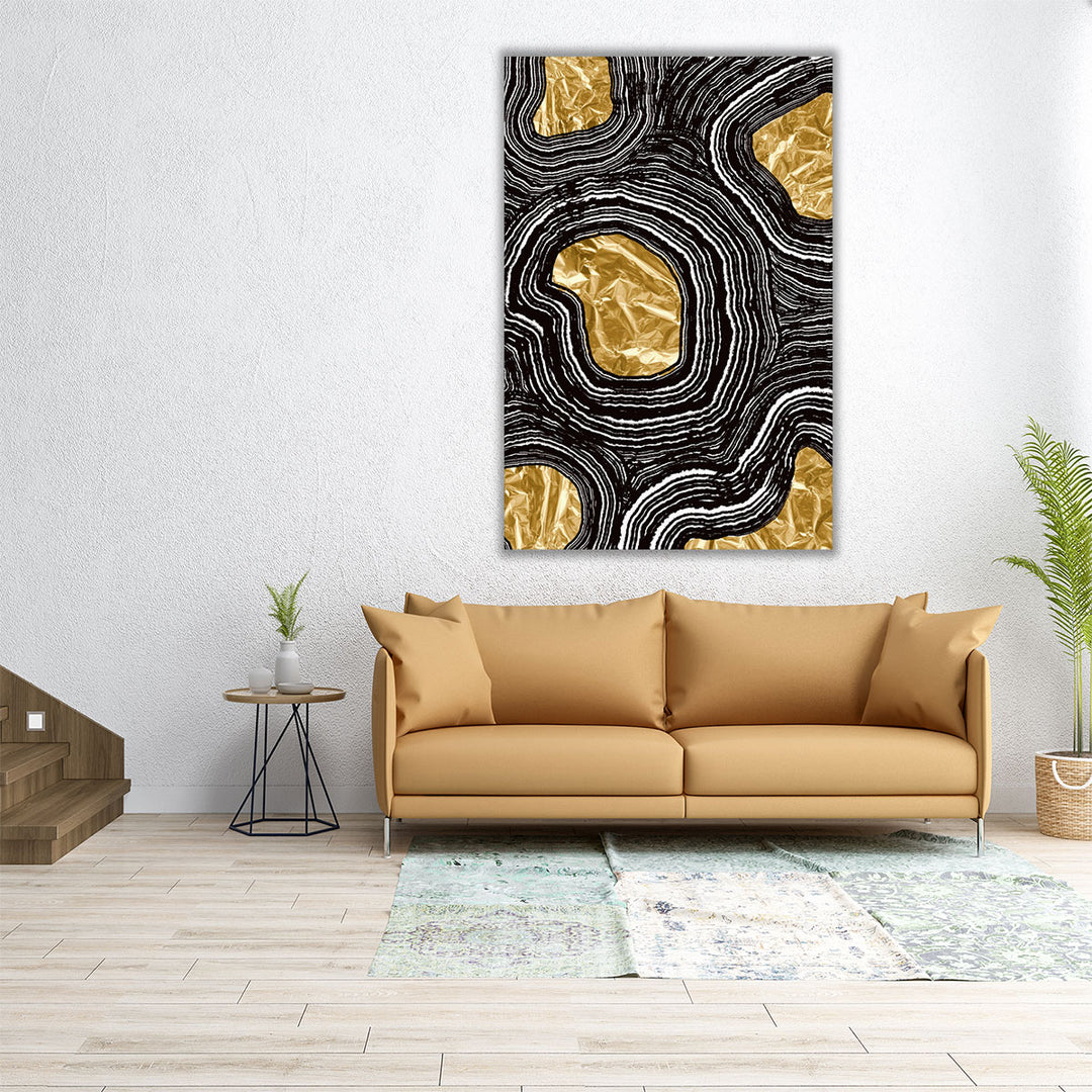24x36 black gold canvas art