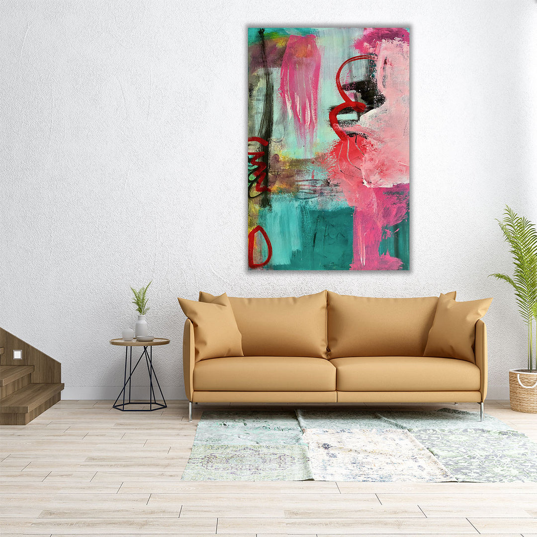 20x30 wrapped canvas vibrant abstract design
