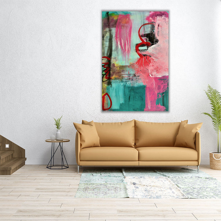 20x30 wrapped canvas vibrant abstract design