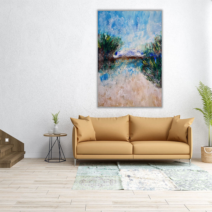 24x36 wrapped canvas seascape waves print