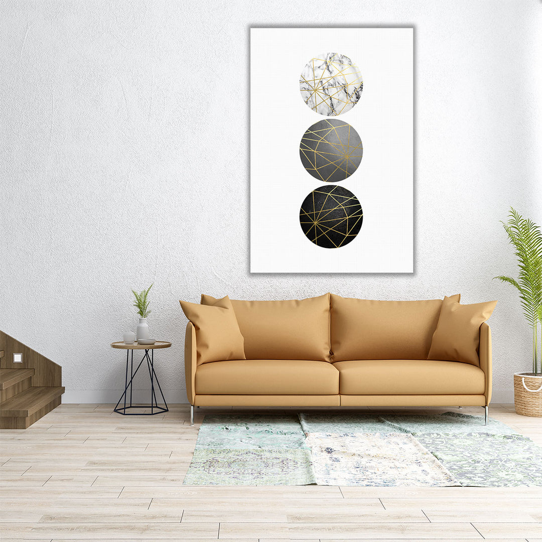 36x24 canvas wall art minimalist circle pattern