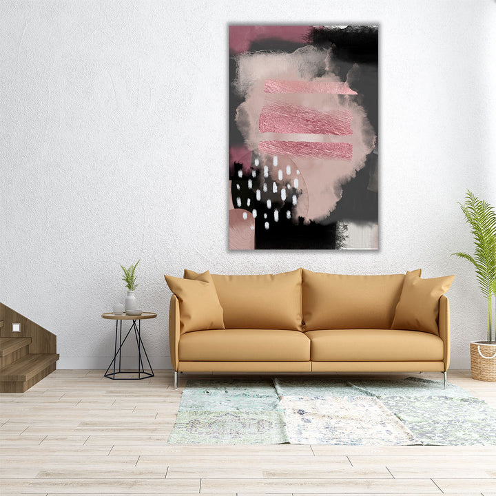 24x36 canvas decorative pink meditation art