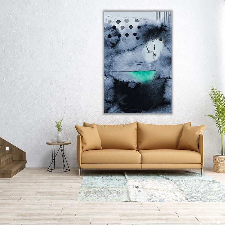 24x36 wrapped canvas purple abstract art