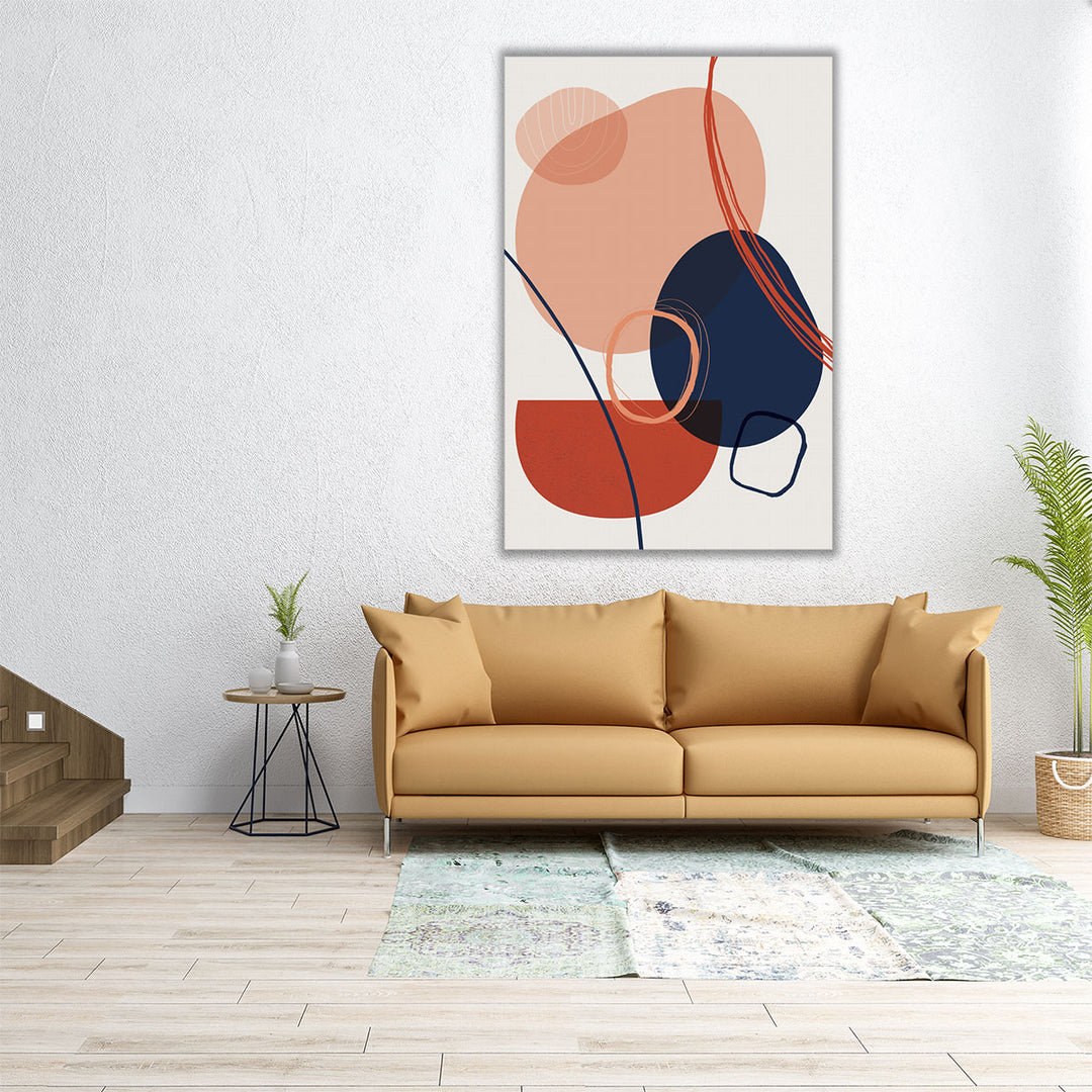 modern abstract canvas – bold color blocks