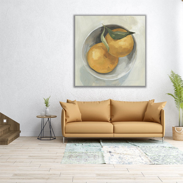 large kitchen art – vibrant orange motif