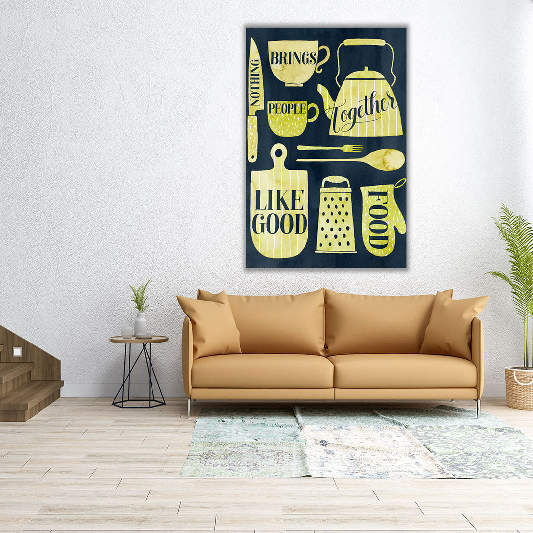 large kitchen print – modern lettering design