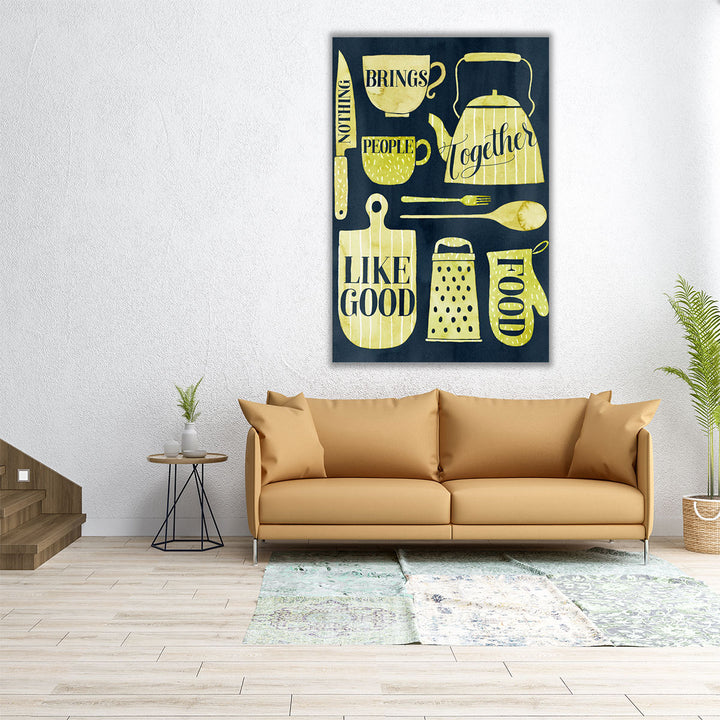 large kitchen print – modern lettering design