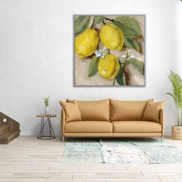 large lemon print – bold modern statement piece