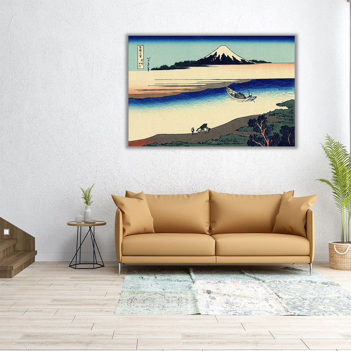 Tama River in the Musashi Province - Canvas Print Wall Art