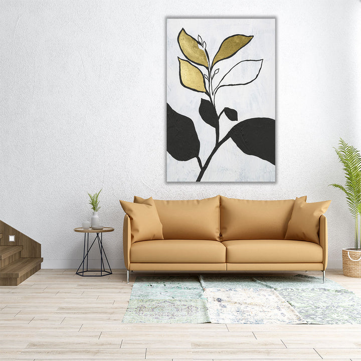 24x36 framed canvas gold black contrast