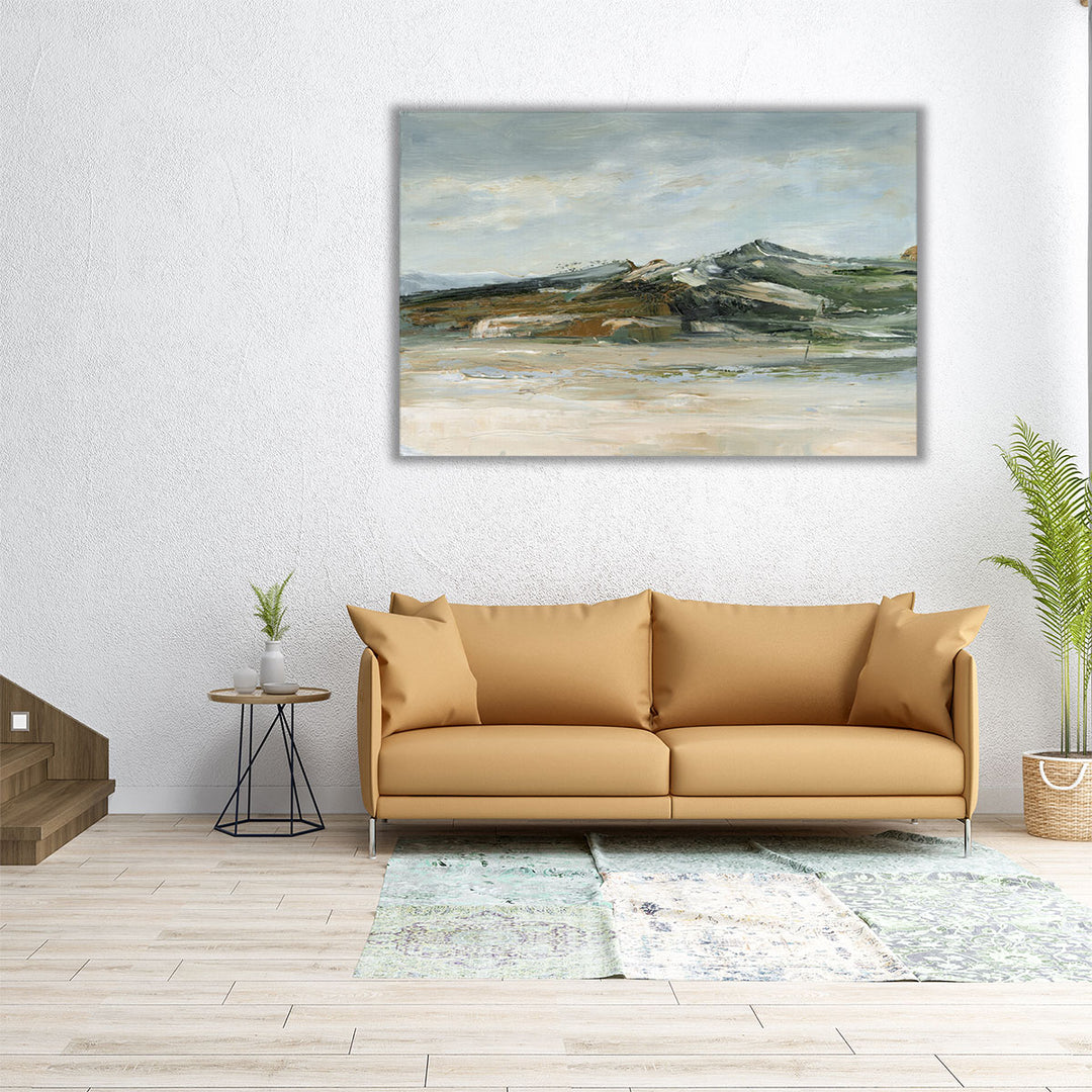 36x24 neutral abstract mountain wall art