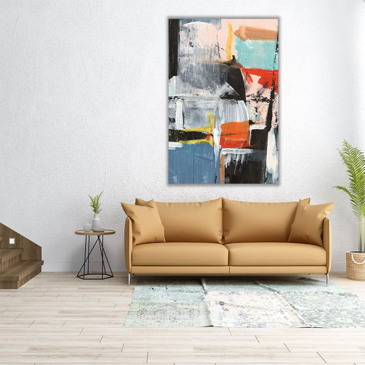 32×48 hallway canvas watercolor wash
