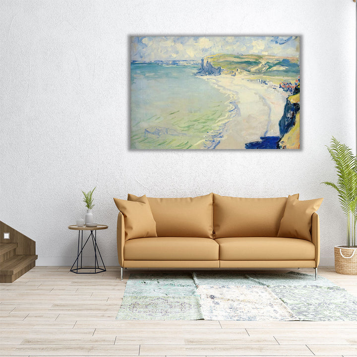 60x40 Coastal Canvas Art – oversized ocean abstract print