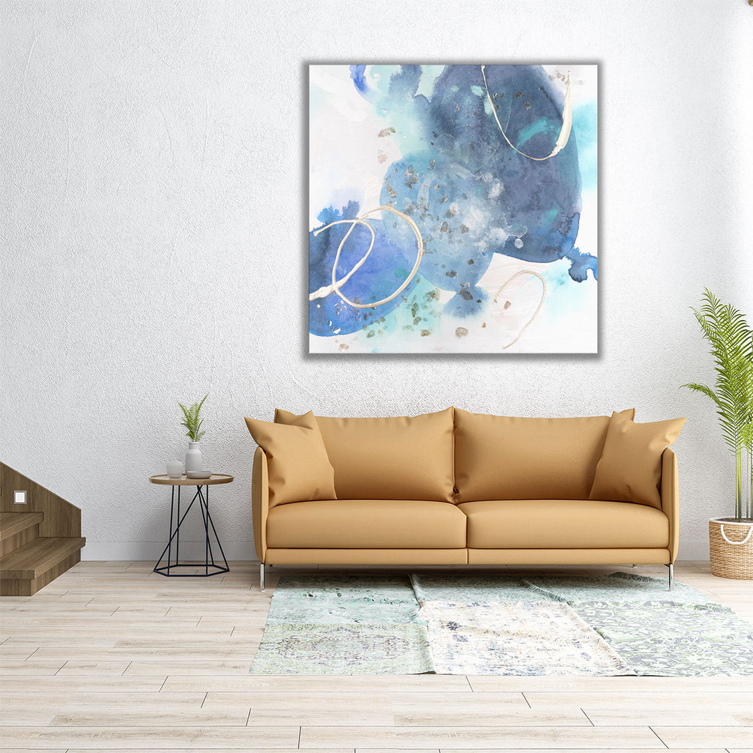 Hallway watercolor stone texture print