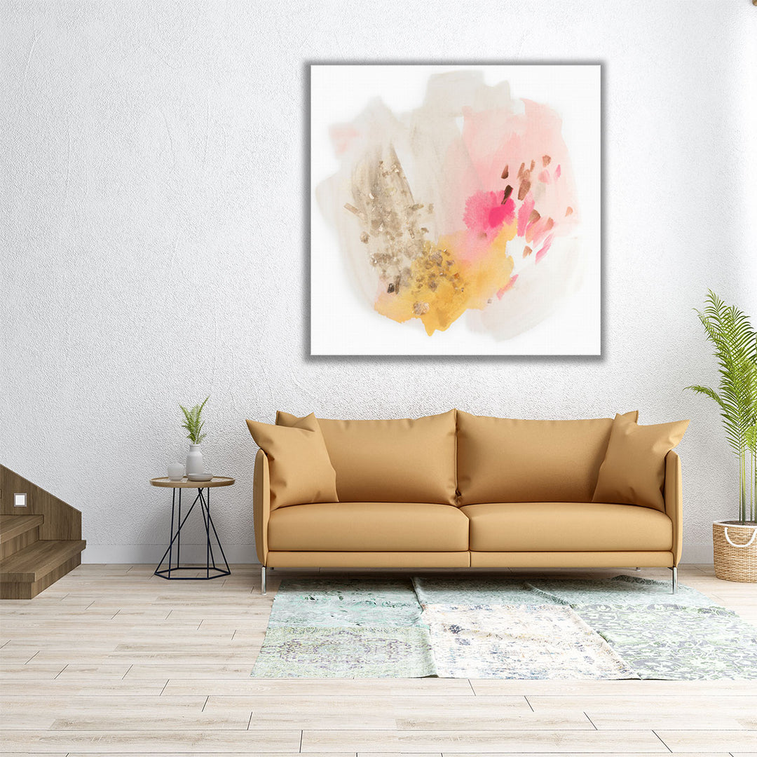 Wrapped canvas neutral abstract hallway decor