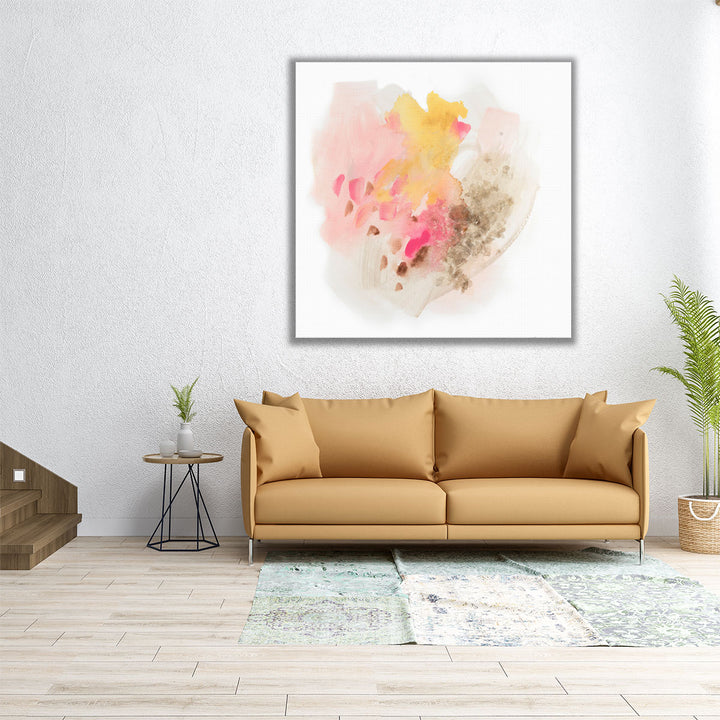 24×24 hallway canvas art neutral watercolor