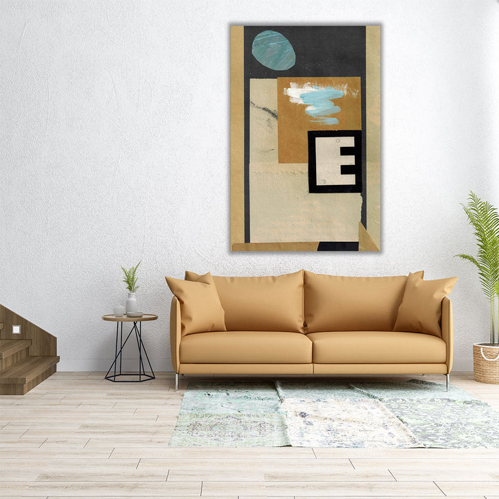 Brown and neutral entryway console decor