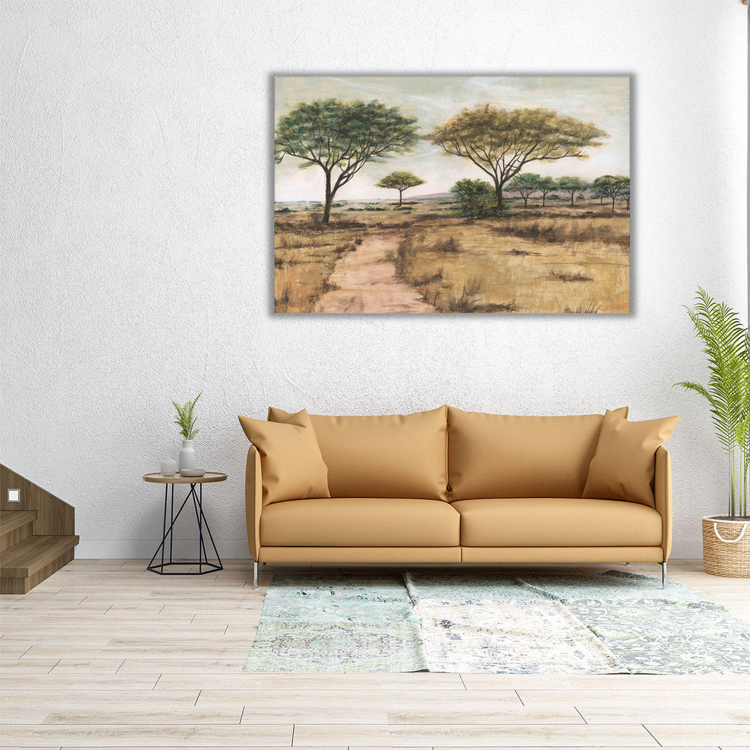 Big wall art impressionist countryside design