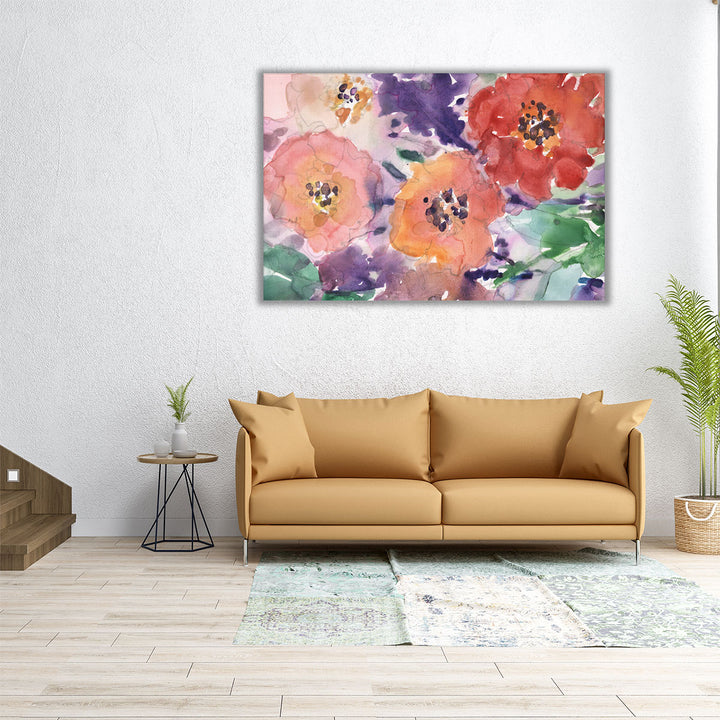 Floral Glamorous I - Canvas Print Wall Art