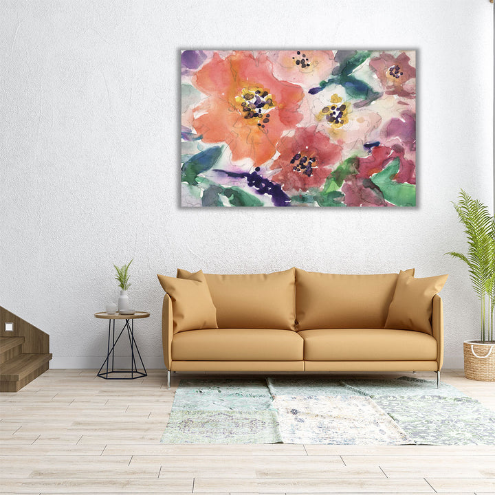 Floral Glamorous II - Canvas Print Wall Art