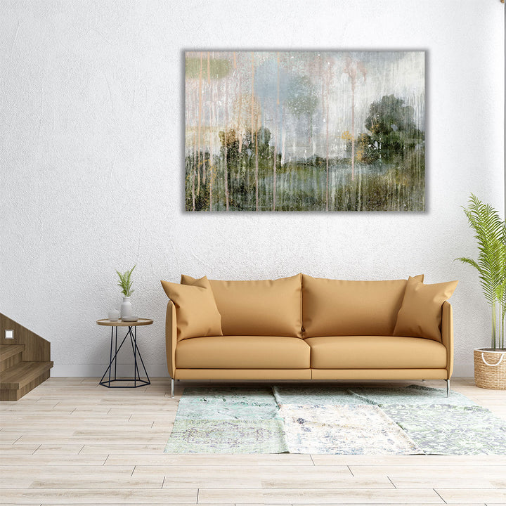 60x40 oversized landscape canvas with green tones