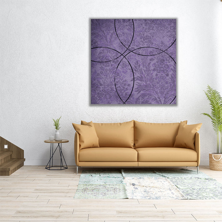 Vibrant Purple Square 4 - Canvas Print Wall Art